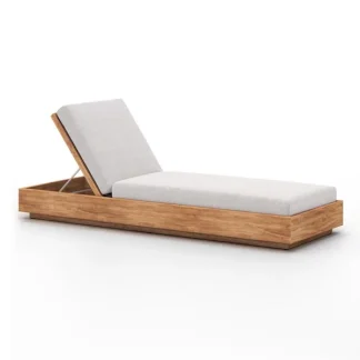 Toshio Teak Wood Sun Lounger Toshio Teak Wood Sun Lounger
