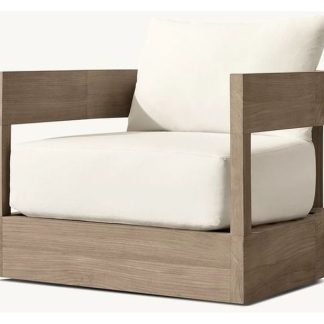 Balmain Teak Swivel Lounge Chair Balmain Teak Swivel Lounge Chair