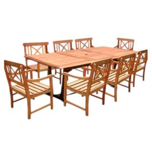 Aruba Teak Dining Set Tabl