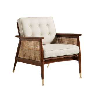 Nadia Mid-Century Wooden Armchair – Timeless Style 100%