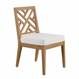 Living Outdoor Chesapeake Side Chair: Coastal Charm 100% Weatherproof