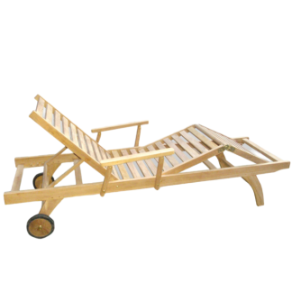 Laguna Teak Sun Lounger: P