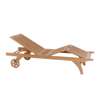 Kingsley Bate Classic Teak Sun Lounger: 100% Grade-A Teak, Easy Mobility