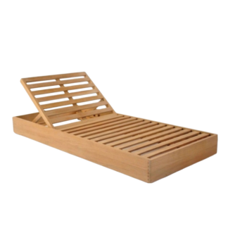Kuba Teak Sun Lounger: Premium Adjustable Lounger for Ultimate Relaxation