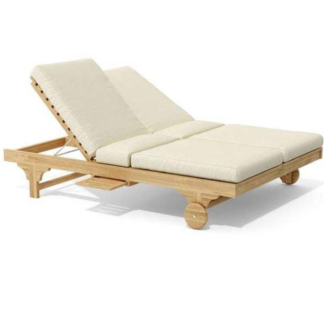 Anderson Teak Bel-Air Double Sun Lounger Double Back – Premium Comfort 1 Set