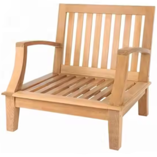 Premium Solid Teak Lounge Chair – Handcrafted Modern Armchair Set