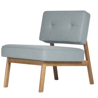 Premium Lounge Sofa – Solid Wood Minimalist Fabric Accent Chair
